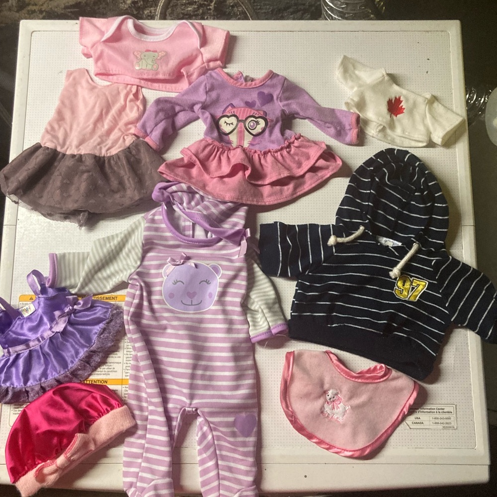 Doll/build a bear clothes